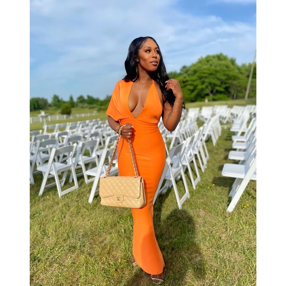 Orange Catwalk Connection Dress Worn Once